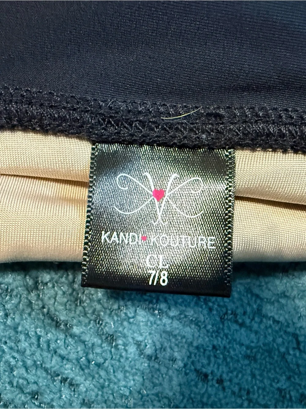 Kandi Kouture - 7/8 Kids Dance Shorts with Ruffle Hem - Black - CL Child Large